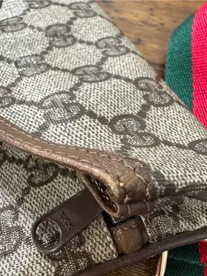 Gucci Beige GG Canvas Crescent Crossbody with Green and Red Web Strap thumbnail 15