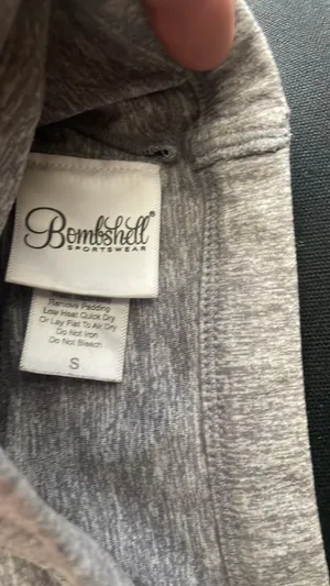 Bombshell Sportswear Sports Bra Grey thumbnail 3