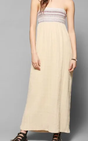 UO Lucca Couture Mix-Stitch Strapless Maxi Dress thumbnail 1