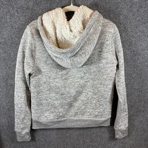 ABERCROMBIE & FITCH Womens Sherpa Graphic‎ Zip Hoodie Sweater Size L thumbnail 10