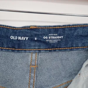 Old Navy Shorts Womens 8 OG Straight Blue High Rise Distressed Raw Hem Excellent thumbnail 2
