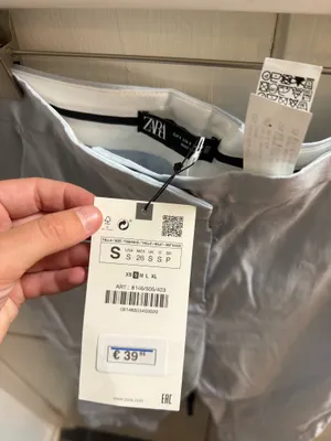 Zara Light Blue Pants thumbnail 3