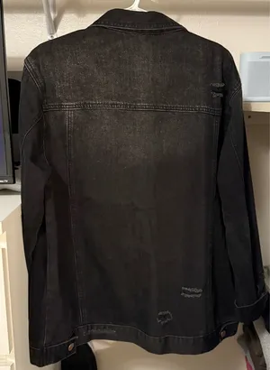 Risen Oversized Distressed Jean Jacket thumbnail 2