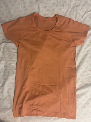 Coral Lululemon Swiftly Tech Short Sleeve thumbnail 1