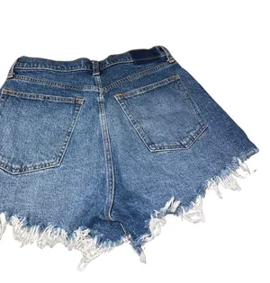 Abercrombie The Mom High Rise Curve Love Denim Shorfs Size 29 (8) thumbnail 2