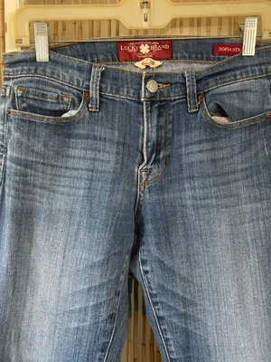 Lucky Brand Women's Medium Blue Sofía straight Leg Jeans thumbnail 4
