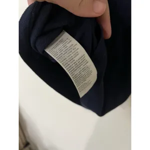 Abercrombie And Fitch Cotton Ribbed Tank Top Bow Embroidered Velvet Navy Blue L thumbnail 5