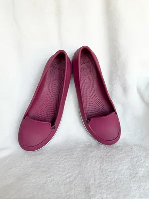 Crocs Womens Crocs Flats Pink Purple Ballet Shoes Hospital Size 6 thumbnail 9