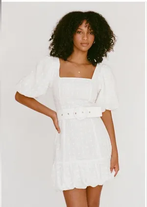 Sabo Skirt White July Dress size small 4 bride wedding bachelorette thumbnail 5