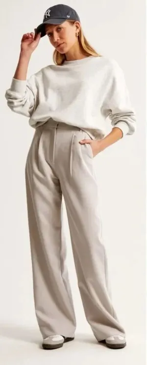 Abercrombie & Fitch Sloane Tailored Wide Leg Pant Size 29/8 NWT thumbnail 1