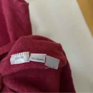 Ann Taylor Cashmere Sleeveless Tank Top Shell Sweater Raspberry Pink Size XS‎ thumbnail 7