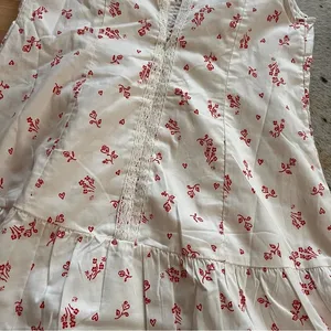 FREE PEOPLE NWOT‎ White Beasley Mini Dress Floral Heart Print Size Small thumbnail 13