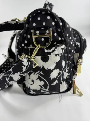 JuJuBe BFF Convertible Diaper Bag Backpack Black White Floral Polka Dot‎ Pad thumbnail 4