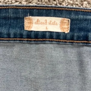 Altar’d State Denim Button-Front Mini Skirt - Blue thumbnail 6