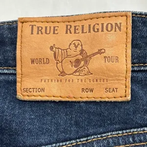 True Religion Caia Flare Ultra High Rise‎ Jeans Dark Wash Denim Size 26 Womens thumbnail 3