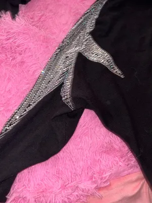 Long sleeve bedazzled shirt thumbnail 3