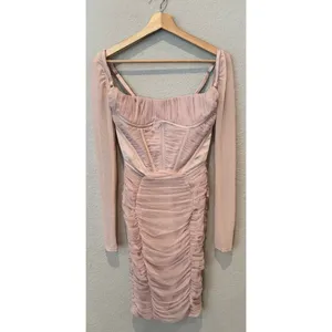 NEW HOUSE OF CB Freyja Crystal Gathered Corset Dress Size Small thumbnail 13