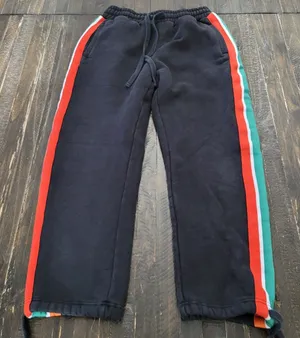 7-Eleven Women’s XS Jogger Sweatpants Black Side Accent Stripe Lounge Pants thumbnail 1