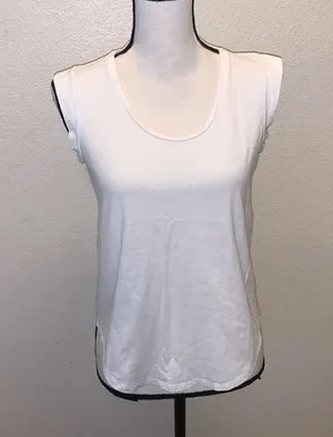Ann Taylor LOFT white casual short sleeve shirt thumbnail 1