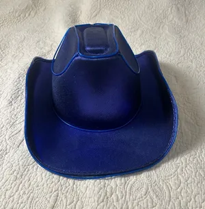 Shimmering Royal Blue Cowboy Hat for Women thumbnail 1