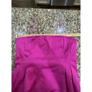 Sam Edelman Strapless‎ Structured Mini Dress in hot pink Size 12 Cocktail thumbnail 9