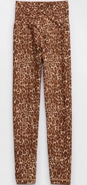 Aerie OFFLINE Leggings Real Me 7/8 High Rise Leopard Print Women’s M Medium thumbnail 1