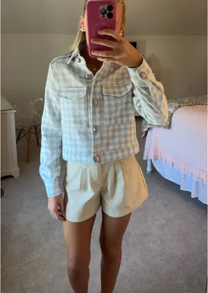 ZARA Tweed Blazer thumbnail 2