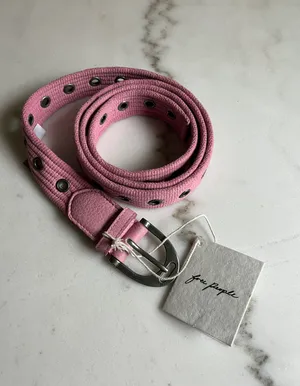 Free People Pink Hole Belt thumbnail 1