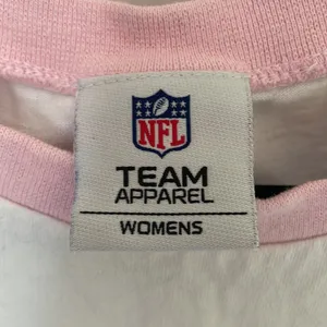 NFL Broncos White Pink Ringer Tee XL thumbnail 4