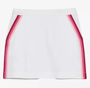 G/FORE Tech Tux 16" Skirt Golf Tennis Skort Side Stripe Pink White 8 NEW $155 thumbnail 1
