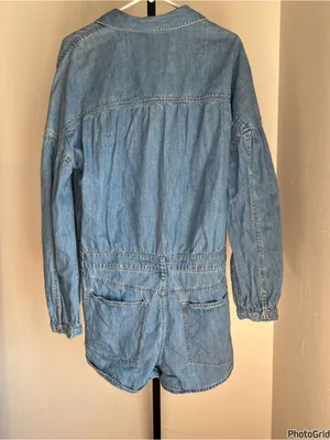 Free People We The Free Zodiac Denim One Piece Romper thumbnail 4
