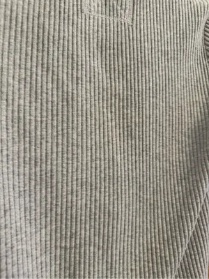 Aerie Large Ribbed Essential Henley Layering Long Sleeve Raw Edge Hem Shirt thumbnail 4