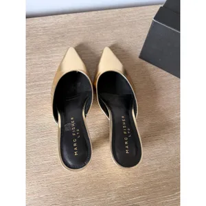Marc Fisher Ltd Rosa Mules Womens Gold 6 thumbnail 6