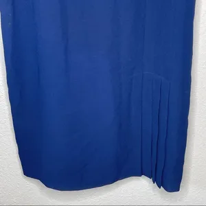 Vintage Blue Polyester Skirt‎ Size 12 thumbnail 3