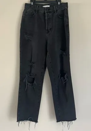 PacSun black distressed jeans thumbnail 1