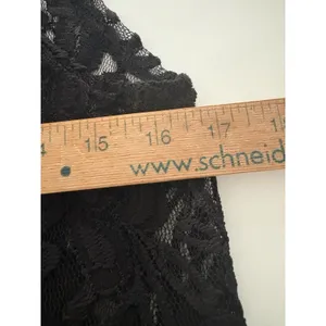 LuLaRoe Lace Open Front Duster Size S Black Cardigan Vest Rave Festival Witchy thumbnail 11
