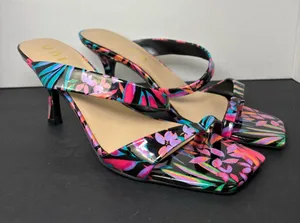 floral sandals mid-heel sandals size 10 thumbnail 1