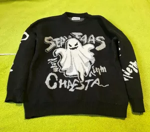 Halloween Ghost Sweater Black thumbnail 1
