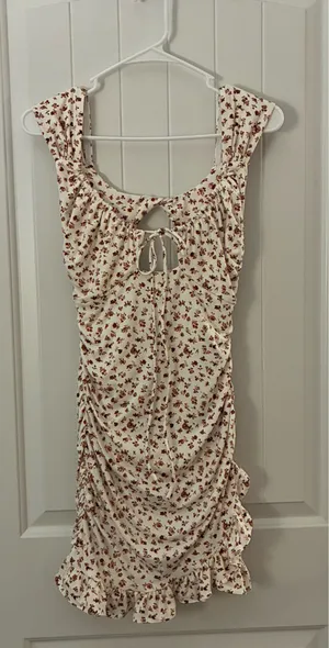 Urban Outfitters Eve Ditsy Floral Ruffle Mini Dress Small thumbnail 4