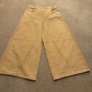 We The FREE PEOPLE Brown CHILL VIBES Dropped WIDE LEG Distressed Bootcut 30” NEW thumbnail 2
