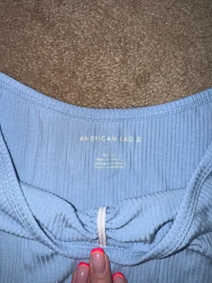 American Eagle Off-The-Shoulder Crop Top thumbnail 3