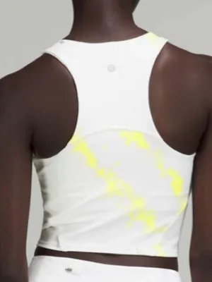 Lululemon Invigorate Training Tank Top Cross Court Wash Electric Lemon Size 6 thumbnail 2