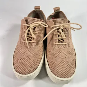 Born Sunburst Woven Platform Sneakers Blush Pink Knit Size‎ 8M Lace Up Comfort thumbnail 3