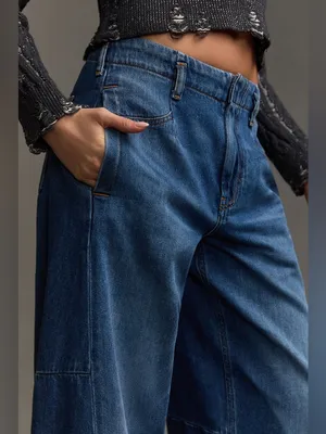 Anthropologie Pilcro Full-Length Relaxed Barrel Jeans Size 28 thumbnail 2