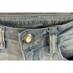 American Eagle Next Level Stretch Hi-Rise Jeggings Women's Size 4‎ Light Blue thumbnail 2