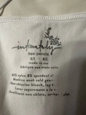 Intimately by Free People White Brami Seamless Cami - NWOT - Size M/L thumbnail 6