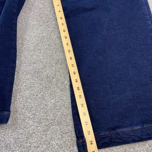 PILCO Womens 24T High Rise Wide Leg Cropped Jeans Button‎ Dark Wash Denim Boho thumbnail 3
