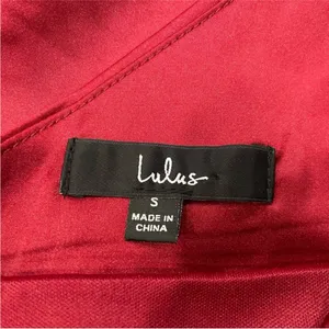 Lulus Sereno Wine Satin Cowl Neck Asymmetrical Midi Dress Small S thumbnail 8