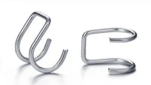 BRAND NEW Set of Stainless Steel Cartilage Ear Cuffs (Double Hoops) thumbnail 1
