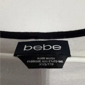 Bebe women’s Dress size XXS Black White Striped Maxi Bodycon Made USA(A478)✨ thumbnail 7